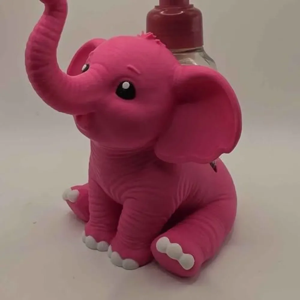 Cute 3D Printed Pink Elephant Soap Dispenser Holder it’s compatible with Bath &
